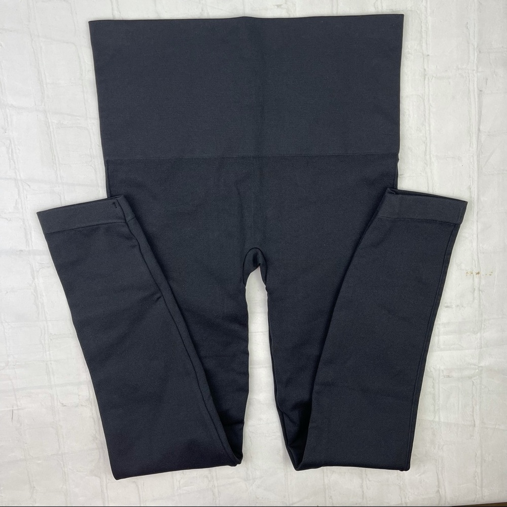 SPANX black “look at me now” shape wear leggings